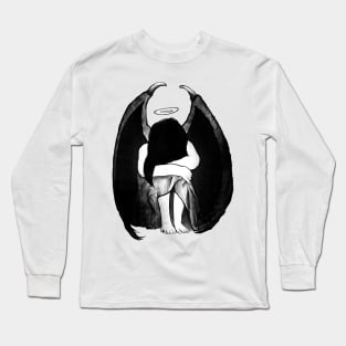 Sad little demon girl Long Sleeve T-Shirt